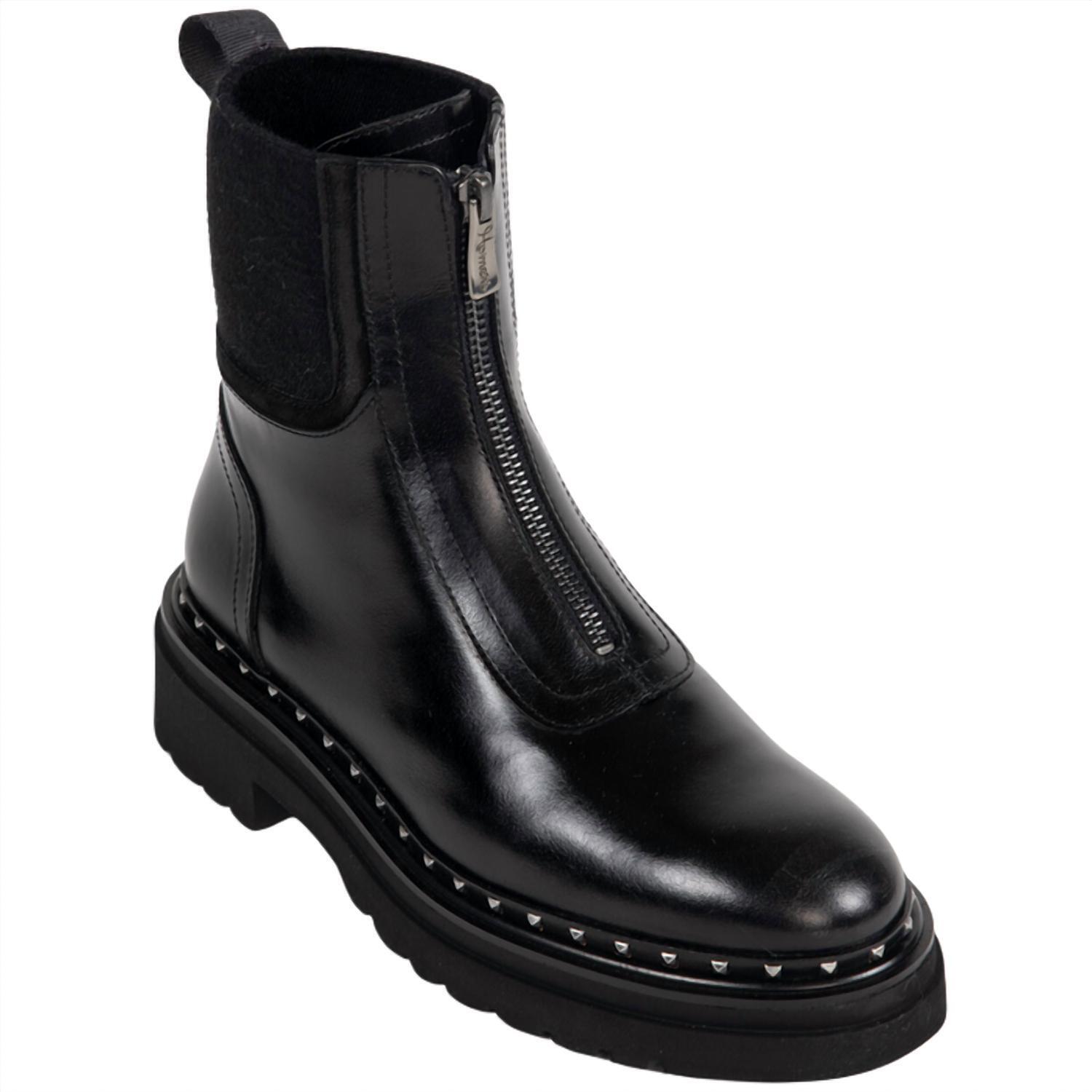 New Homers Women's Siena Flat Ankle Boots In Sierra Black
